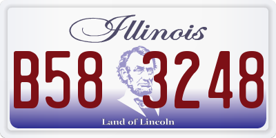 IL license plate B583248