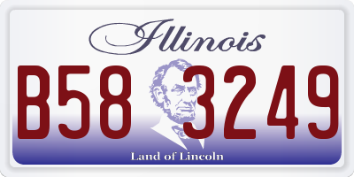 IL license plate B583249