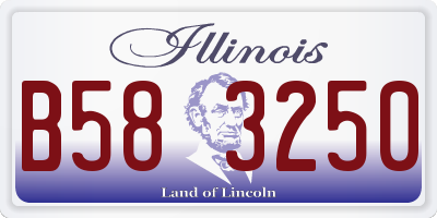IL license plate B583250