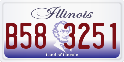 IL license plate B583251