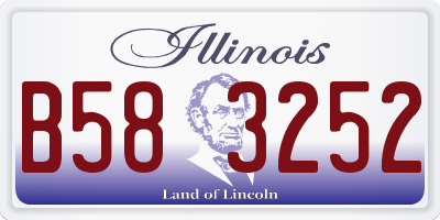 IL license plate B583252