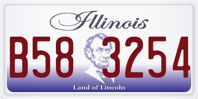 IL license plate B583254