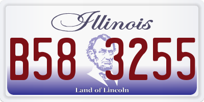 IL license plate B583255