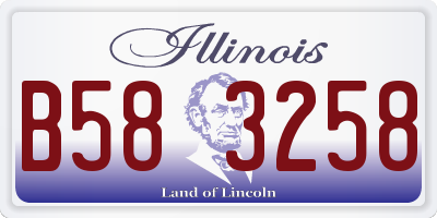 IL license plate B583258