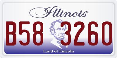 IL license plate B583260