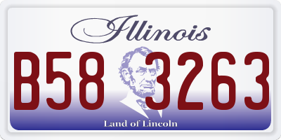 IL license plate B583263