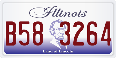IL license plate B583264