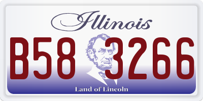 IL license plate B583266