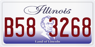 IL license plate B583268