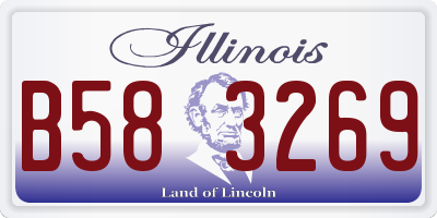 IL license plate B583269