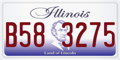 IL license plate B583275