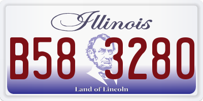 IL license plate B583280