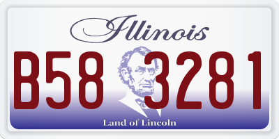 IL license plate B583281
