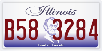 IL license plate B583284