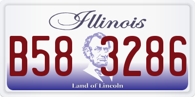 IL license plate B583286