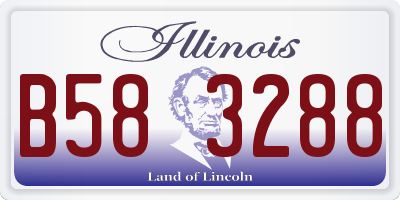 IL license plate B583288