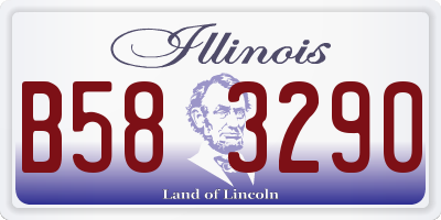 IL license plate B583290