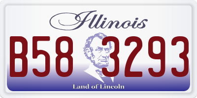 IL license plate B583293