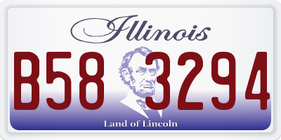 IL license plate B583294