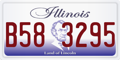 IL license plate B583295