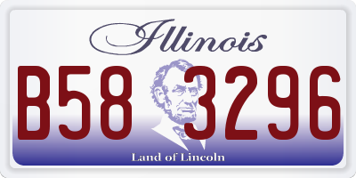 IL license plate B583296