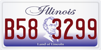 IL license plate B583299