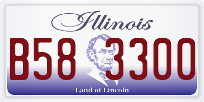 IL license plate B583300