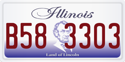 IL license plate B583303