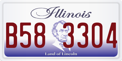 IL license plate B583304
