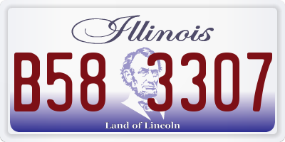 IL license plate B583307