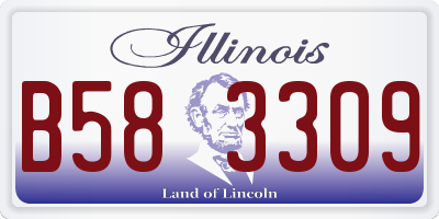 IL license plate B583309