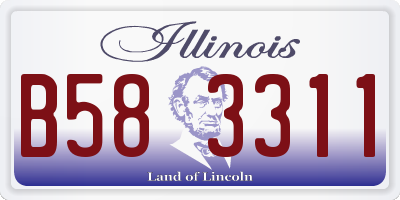 IL license plate B583311