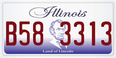 IL license plate B583313