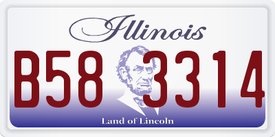 IL license plate B583314