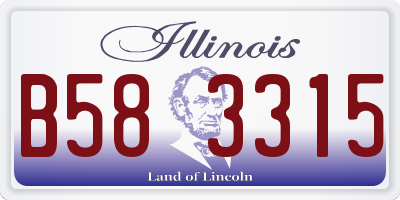 IL license plate B583315