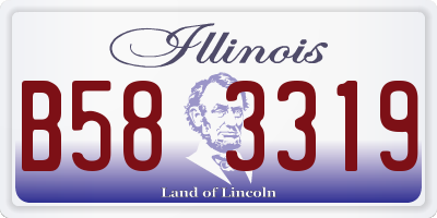 IL license plate B583319