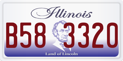IL license plate B583320