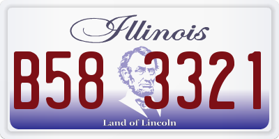 IL license plate B583321