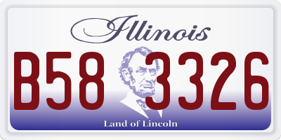 IL license plate B583326