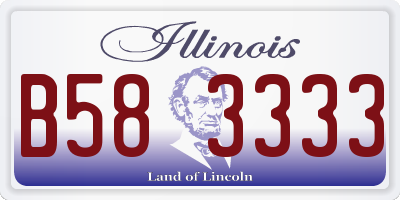 IL license plate B583333