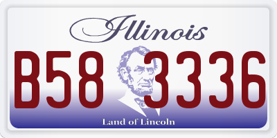 IL license plate B583336