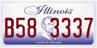 IL license plate B583337