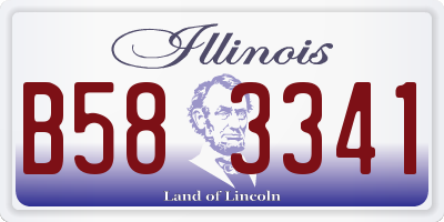 IL license plate B583341