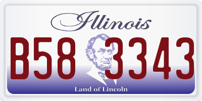 IL license plate B583343
