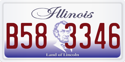 IL license plate B583346