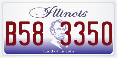 IL license plate B583350