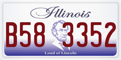 IL license plate B583352