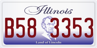 IL license plate B583353