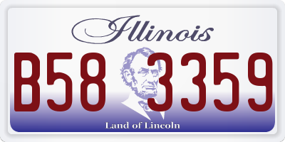IL license plate B583359