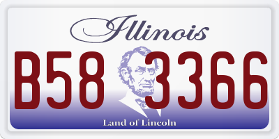 IL license plate B583366